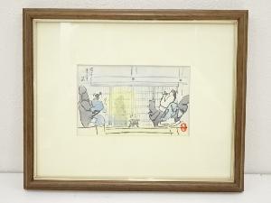 斎藤清二郎　文楽人形　印刷ポストカード額装　6点セット